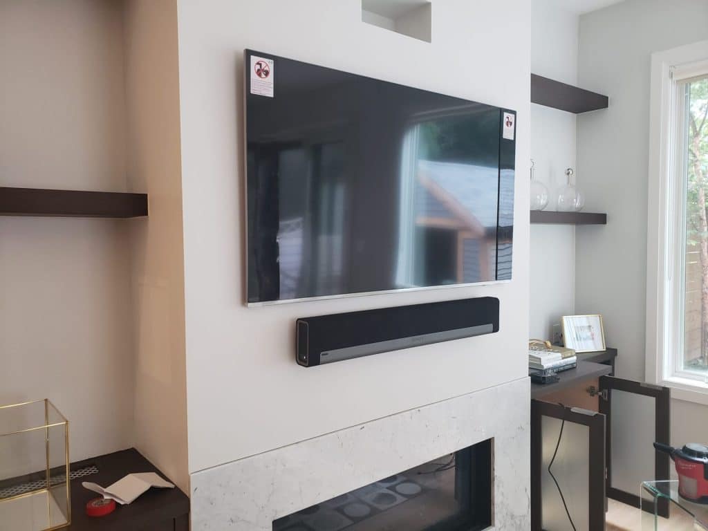 TV mounted